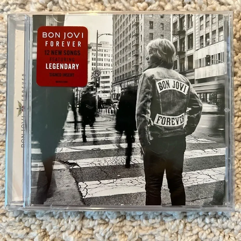 Bon Jovi Forever Signed CD Album (2024) Brand New & Sealed SIGNED INSERT